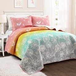 Make A Wish Dandelion Fairy Ombre Quilt 2Pc Set -Bedding Store 085bbce42f0b4df3ab06fd4c6ff1efb6