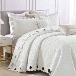 MarCielo 100% Cotton Oversized Bedspread Quilt Set Embroidery TW -Bedding Store 097b4a2ba32f4c8f8e033f8ecd33f412