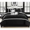 Chic Home 127160K12US Vermont Black & King 12 Piece BedBag Comforter Set With 4 Piece Sheet Set -Bedding Store 0d496ba3159d412da96e77f053ad5265