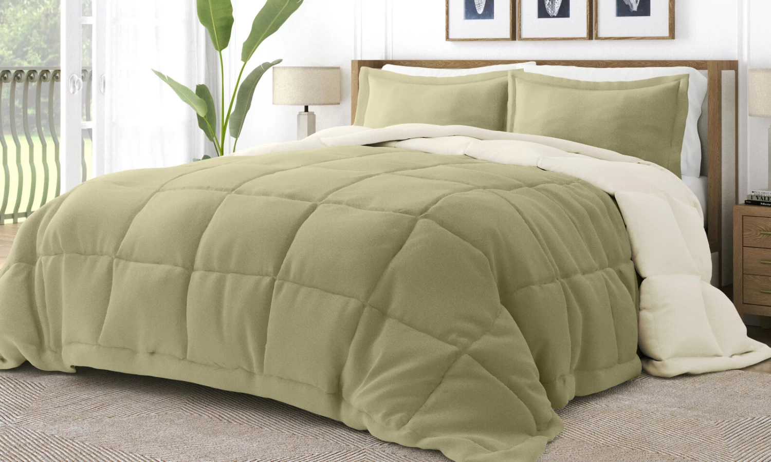 Reversible Comforter Set Super Soft Down-Alternative Bedding 4 Reversible Comforter Set Super Soft Down-Alternative Bedding - Image 2