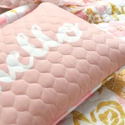 Watercolor Rose Paris Glitter Reversible Quilt 5Pc Set -Bedding Store 0f7029b83bc84f43bafdaf8099dddb59