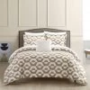 Chic Home Miles 4 Piece Comforter Set Contemporary Geometric Hexagon Pattern Print Design Bedding King Beige -Bedding Store 0f87b338394b43388ae92b241cece315