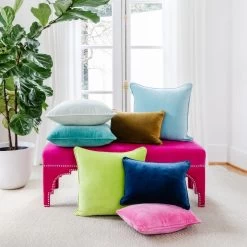 Laura Park Designs® Robins Egg Blue Velvet Pillow Cover -Bedding Store 1108917e 3782 4be5 8ee5 b129953fdeec