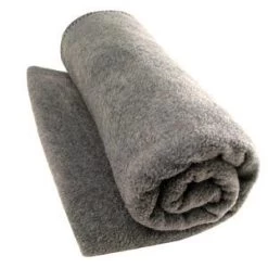 Washable Wool Woven Blanket In Gray - 66" X 84"