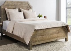 Classic Home French Herringbone 3-Piece Natural King Duvet Set