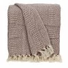 HomeRoots Brown And Beige Woven Herringbone Handloomed Throw -Bedding Store 1b90ea270a654c8780d699acd07760d7