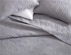 Ivy 3 Piece Bedspread Set Queen Gray -Bedding Store 2195091b56b541f6b52505671c28c15b