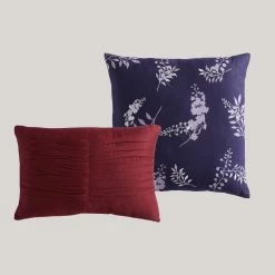 Bebejan Deep Purple Garden 100% Cotton 5-Piece Reversible Comforter Set -Bedding Store 2493273a37b54583a3a334798a3cf1b4