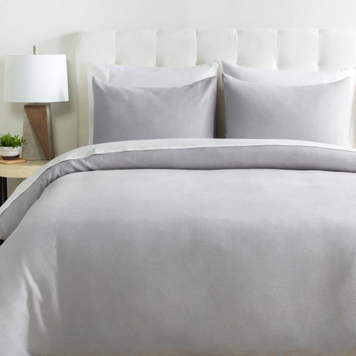 Surya Dawson Light Gray King/California King Duvet Set 5 Surya Dawson Light Gray King/California King Duvet Set - Image 3