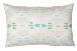 Laura Park Designs Flower Child Blue 14" X 20" Lumbar Pillow