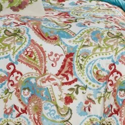 Caen 8 Piece Printed Reversible Comforter Set The Urban Port, Multicolor-Benzara -Bedding Store 2fbfaa6096424113a585d8f175270ac8