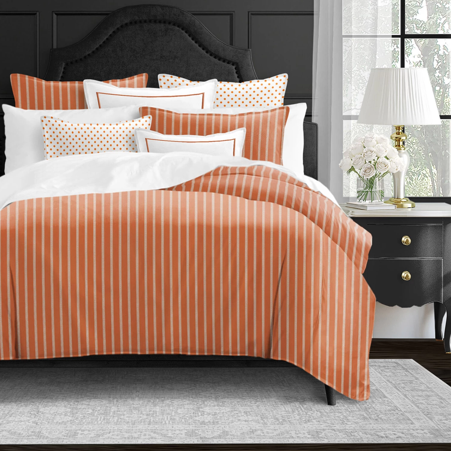 6ix Tailors Fine Linens Skipper Tangerine Coverlet Set 5 6ix Tailors Fine Linens Skipper Tangerine Coverlet Set - Image 3