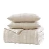 Elm 3 Piece Comforter Set King Taupe -Bedding Store 335ab66881fc4d92a62829356413b68a