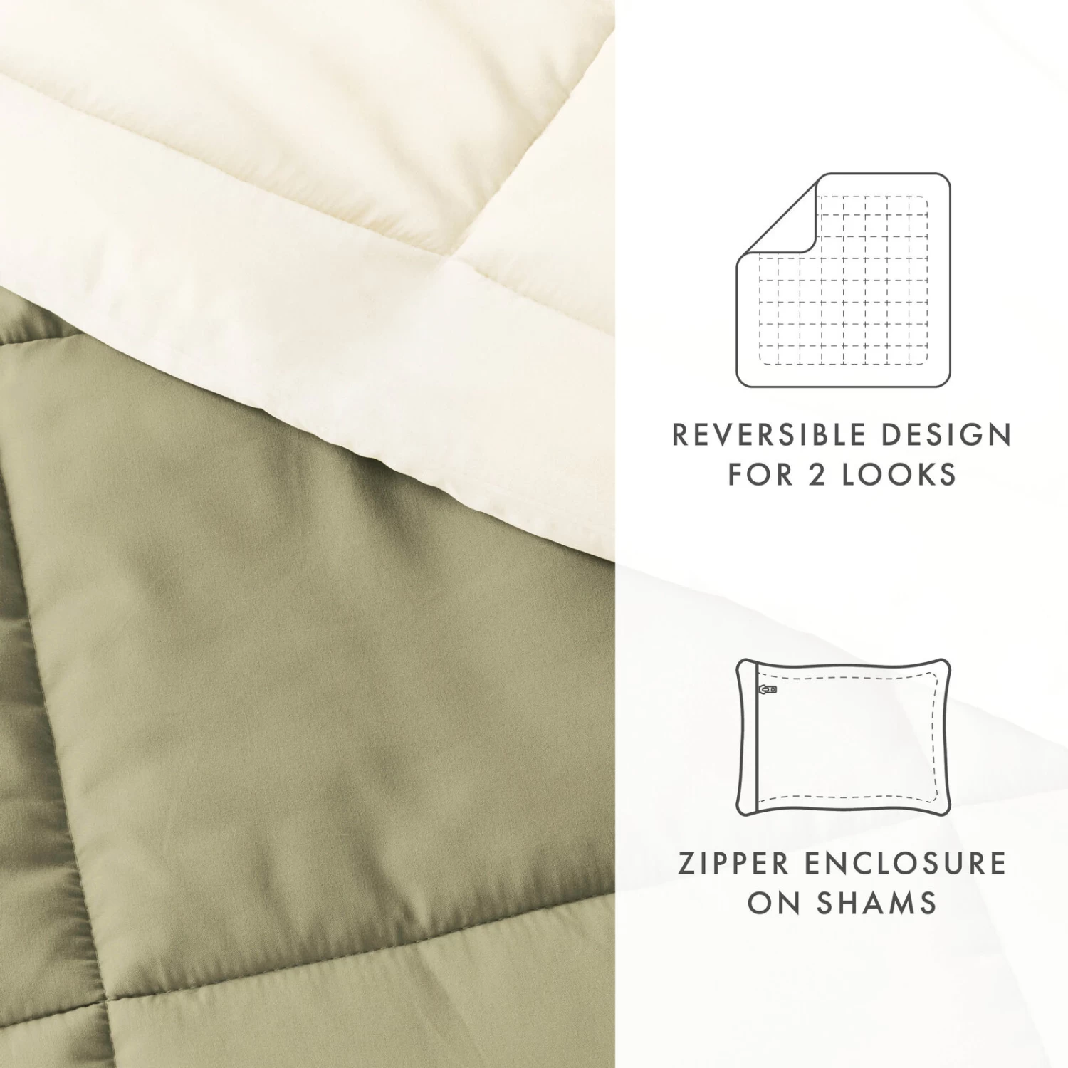 Reversible Comforter Set Super Soft Down-Alternative Bedding 8 Reversible Comforter Set Super Soft Down-Alternative Bedding - Image 6