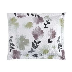 Chic Home Parson Green Quilt Set Reversible Watercolor Floral Print Striped Pattern Design Bed In A Bag Bedding Multi-color -Bedding Store 36388eb1a76a4e2a8f0508194bd2e7d3
