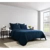 Kosas Home Casi 100% Belgian Flax Linen Midnight Blue Quilt By Kosas Home -Bedding Store 394cfeb2d44446388fdf370cd8e73a53
