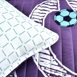 Girls Soccer Kick Quilt 5Pc Set -Bedding Store 3950b10e1f39477abcb12efbe51a02f0