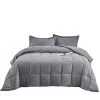 QuikFurn 3 Piece Microfiber Reversible Comforter Set -Bedding Store 3cc80b3bb63246fd94aef6e563a5d8d9