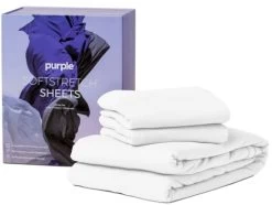Purple® SoftStretch® True White Split King Sheet Set