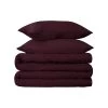 HomeRoots Plum Queen Cotton Blend 650 Thread Count Washable Duvet Cover Set 2 HomeRoots Plum Queen Cotton Blend 650 Thread Count Washable Duvet Cover Set -Bedding Store 487c3c4080784132911623b6e18e374e
