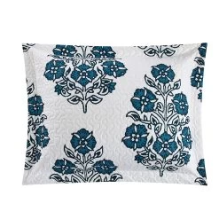 Chic Home Morris Quilt Set Large Scale Floral Medallion Print Design Bedding Blue 9 Chic Home Morris Quilt Set Large Scale Floral Medallion Print Design Bedding Blue -Bedding Store 4b257484591c48b19c98514c50e5410d