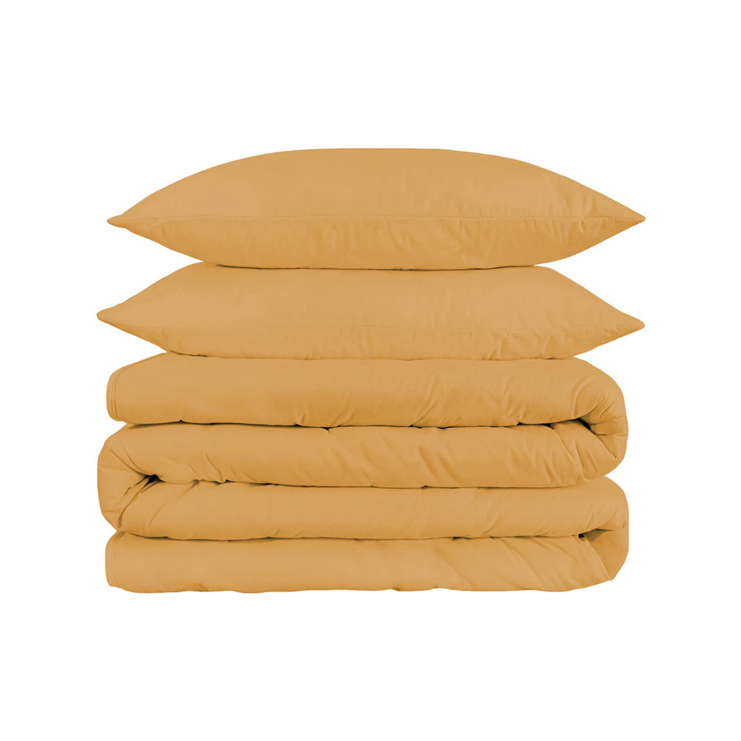 HomeRoots Gold Queen Cotton Blend 1200 Thread Count Washable Duvet Cover Set 3 HomeRoots Gold Queen Cotton Blend 1200 Thread Count Washable Duvet Cover Set