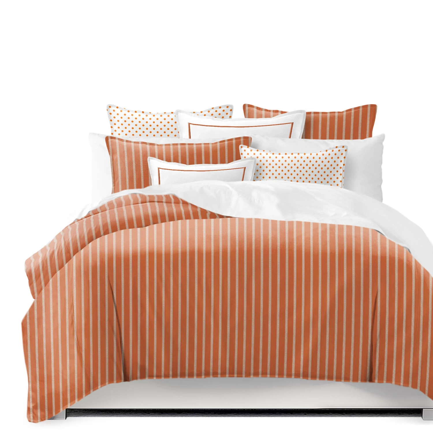 6ix Tailors Fine Linens Skipper Tangerine Coverlet Set 3 6ix Tailors Fine Linens Skipper Tangerine Coverlet Set