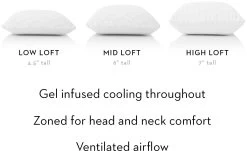 Malouf® Z® Zoned Gel Dough® Low Loft King Pillow -Bedding Store 59d2e3bc 5b3b 4e8f 8b14 56ca844fc6f3