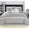 Chic Home 127160Q06US Vermont Grey Queen 12 Piece BedBag Comforter Set With 4 Piece Sheet Set -Bedding Store 5e0941a563034abe9ac97504db7a60bc