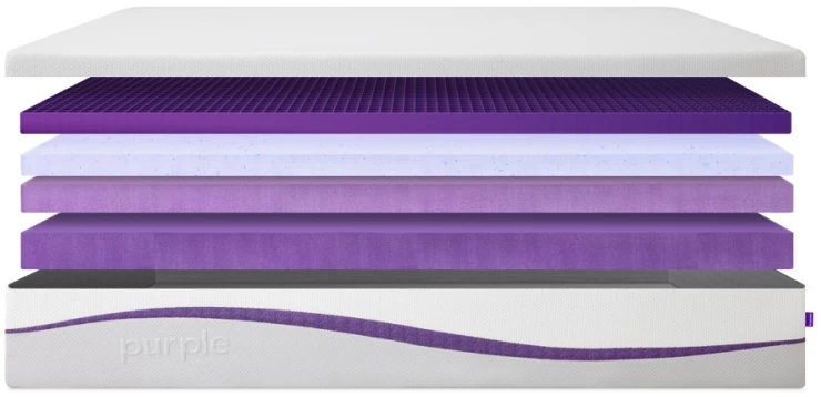 Purple® Purple Plus® Grid Technology Medium Smooth Top Twin XL Mattress In A Box 5 Purple® Purple Plus® Grid Technology Medium Smooth Top Twin XL Mattress In A Box - Image 3