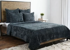 Classic Home Bari 3-Piece Bay Green King Quilt Set