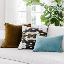 Laura Park Designs® Sky Blue Velvet Pillow Cover -Bedding Store 7197b075 a018 43c8 98eb b35aedf46a4d