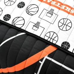 Basketball Game Reversible Oversized Quilt Set For Kids - Sports Decor -Bedding Store 724c226378a94aa9860eff73feff5863