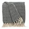 HomeRoots Boho Black And Beige Woven Diamond Pattern Throw With Tassels -Bedding Store 72f551e80ad94737938d85b3a1e95279
