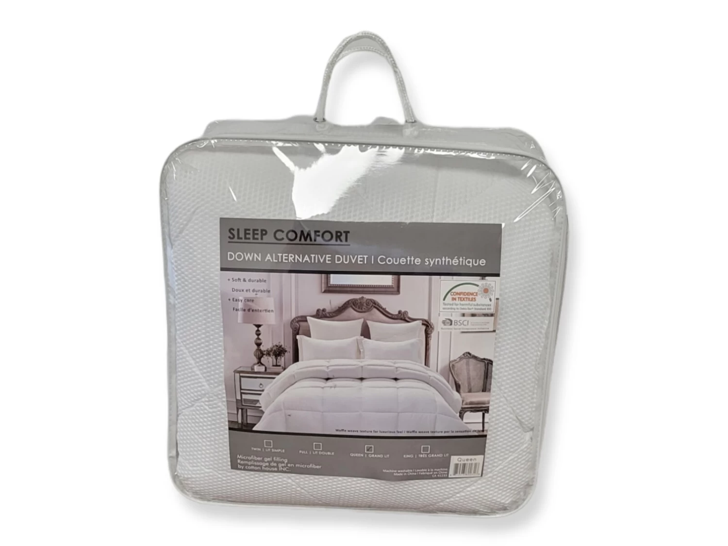 Cotton House - Synthetic Duvet, 3D Fill 100% Microfiber Gel (Down Alternative), White 4 Cotton House - Synthetic Duvet, 3D Fill 100% Microfiber Gel (Down Alternative), White - Image 2