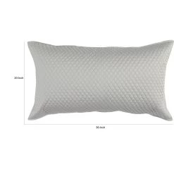 Kahn Hand Quilted Lumbar King Size Pillow Sham, Self Binding-Benzara -Bedding Store 788cc70e60d64edd830a5a2a81e65c01