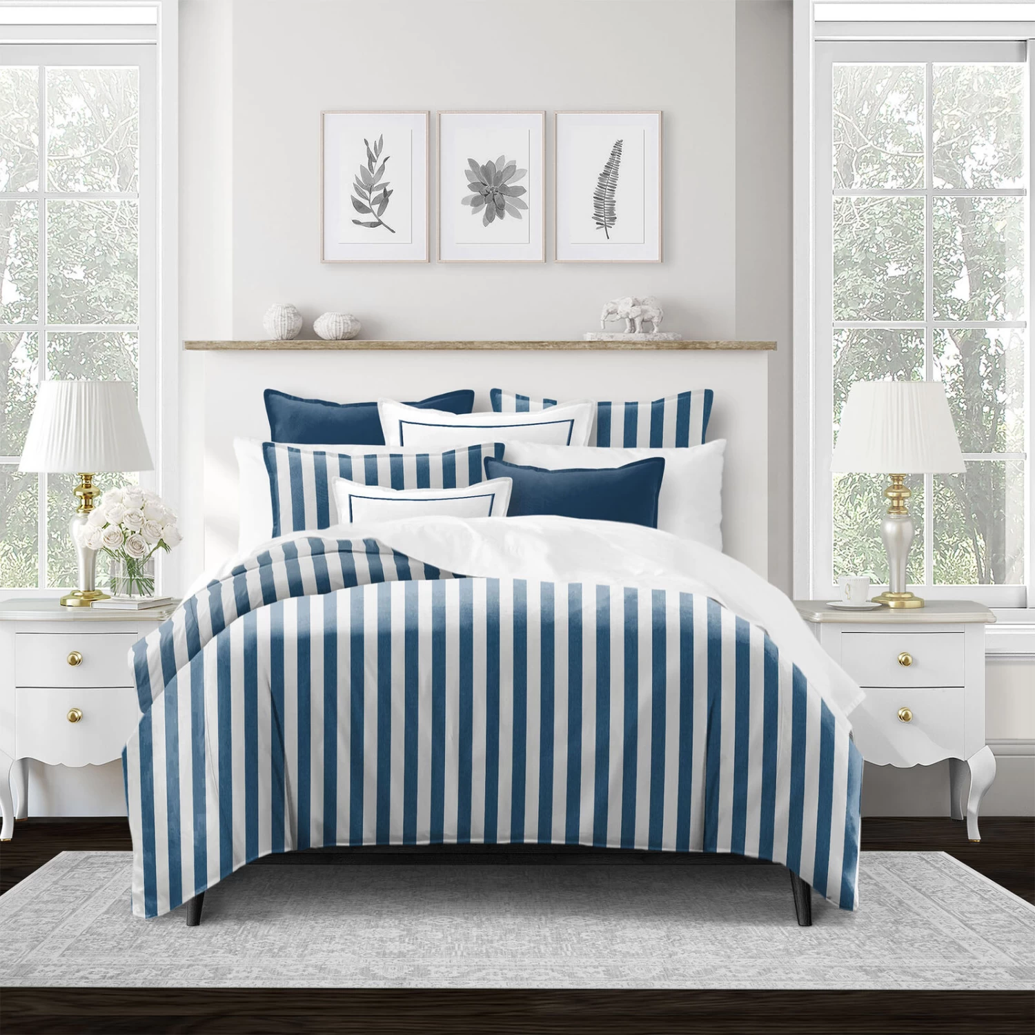 6ix Tailors Fine Linens Wave Runner Blue Comforter Set 4 6ix Tailors Fine Linens Wave Runner Blue Comforter Set - Image 2