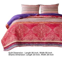 Dora 3 Piece Bohemian, Medallion, Paisley-Benzara -Bedding Store 7e71b134cc8a4f3d8f732344027a2668