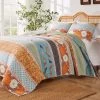 Barefoot Bungalow Carlie High Quality Striped Print 3-Piece Quilt Set -Bedding Store 8534d24000e54575a7f7530b79e7512e