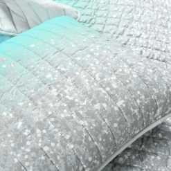 Glitter Ombre Metallic Print Quilt 5Pc Set -Bedding Store 8577479e5ba647e3bf0d58da98a9fc45