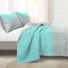 Glitter Ombre Metallic Print Quilt 5Pc Set