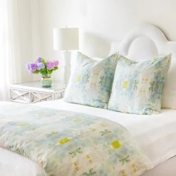 Laura Park Designs Full/Queen Coral Bay Green Duvet Cover