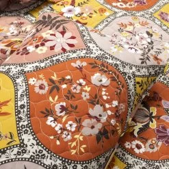 Bohemian Flower Reversible Oversized Cotton Quilt 3Pc Set -Bedding Store 8f619c67d7aa44129e72ac651d4a8655