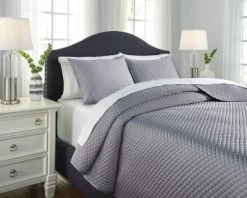 Signature Design By Ashley® Dietrick Gray King Quilt Set -Bedding Store 99129316 18df 4c88 98bf d1809065bac1