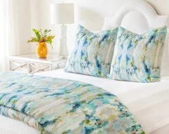 Laura Park Designs Wintergreen Blue/Green/White King Duvet Cover