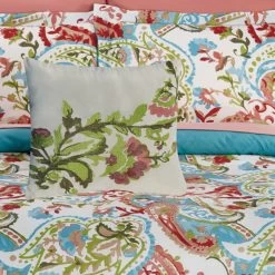 Caen 8 Piece Printed Reversible Comforter Set The Urban Port, Multicolor-Benzara -Bedding Store a3023de899b7414b84b9391c0e191dbe