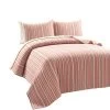 Tracy Stripe Pick Stitch Kantha Yarn Dyed Cotton Woven Quilt/Coverlet 3Pc Set -Bedding Store a8ab75ead14147ec95894e01cb8ccc65