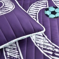 Girls Soccer Kick Quilt 5Pc Set -Bedding Store afe0e381297b446b91d65b8ccc078c40