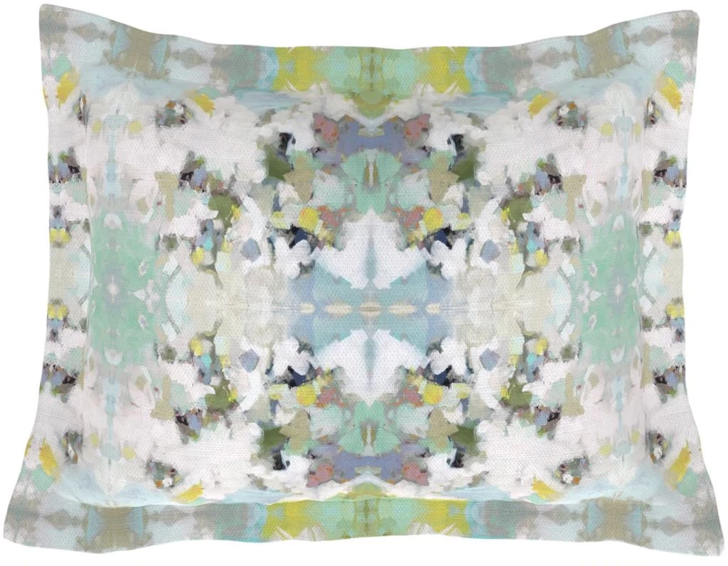 Laura Park Designs Lady Bird Blue/White Microlux King Sham 4 Laura Park Designs Lady Bird Blue/White Microlux King Sham - Image 2