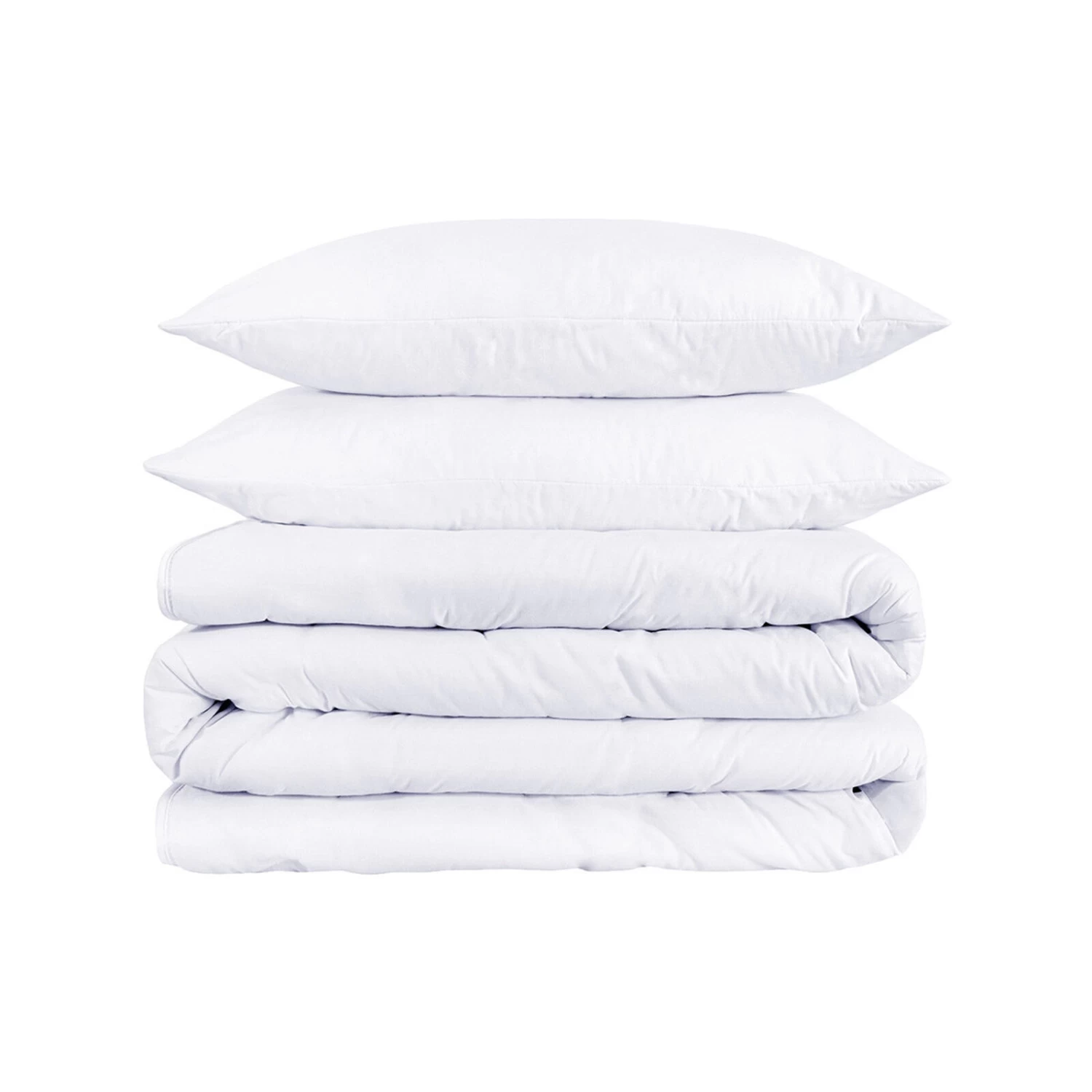HomeRoots White King Cotton Blend 1500 Thread Count Washable Duvet Cover Set 3 HomeRoots White King Cotton Blend 1500 Thread Count Washable Duvet Cover Set